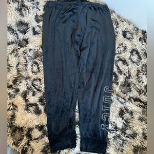 Juicy Couture Black Velour Pants